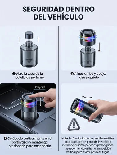 Difusor aromatizador inteligente alta duración ZeliQ con luz RGB – foto 10