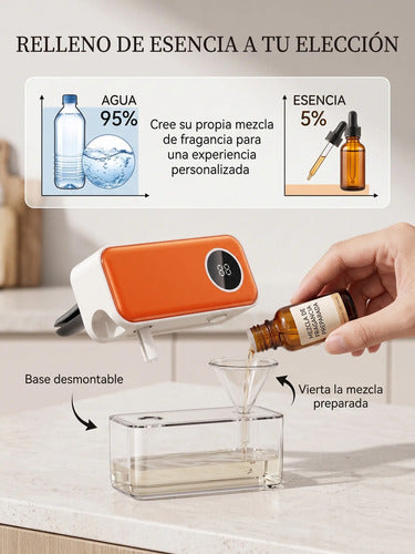 Difusor aromatizador mini rellenable ZeliQ color naranja – foto 4