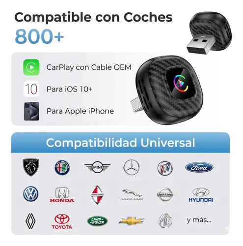 Adaptador inalámbrico CarPlay y Android Auto 2 en 1 ZeliQ – foto 2